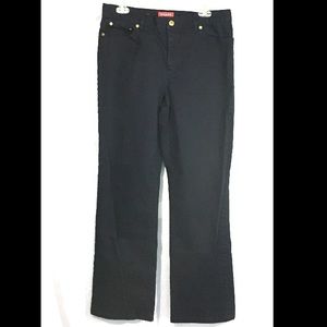 Chaps Denim Straight Leg Dark Wash Size 10 Elastane Jeans